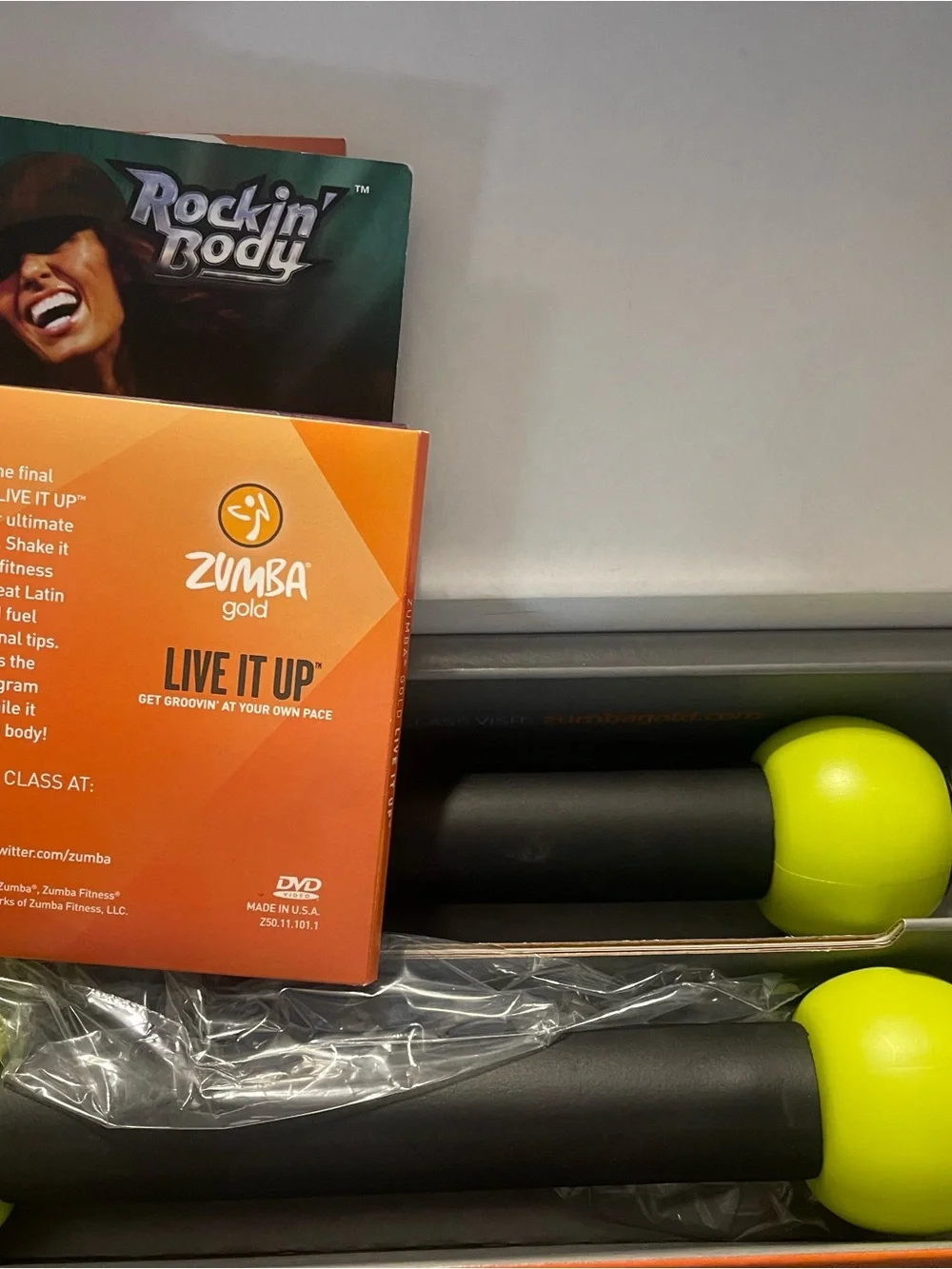 Zumba Fitness Gold Live It Up Orange Yellow Game Art